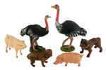 GERMAN PUTZ ANIMAL FIGURE LOT.