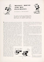 “THEATRE GUILD MAGAZINE” W/EARLY MICKEY MOUSE IN ANIMATION ARTICLE.