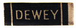 "DEWEY" BAR PIN.