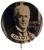 "DAVIS" BROWNTONE PHOTO BUTTON.