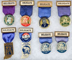 INDIANA GOP "DELEGATE" BADGES FROM STATE CONVENTIONS 1950-1962.