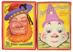 “SPEARS” CLOWN/SCOTSMAN LOT OF 5 BOXED RING TOSS GAMES.