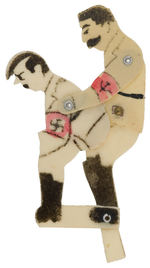 STALIN AND HITLER RISQUE AND RARE CELLULOID MECHANICAL NOVELTY.