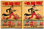 "THE BIG BAD WOLF AND LITTLE RED RIDING HOOD" HARDCOVER WITH DUST JACKET.