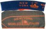 "NEW YORK WORLD'S FAIR" 1939-1940 CAP LOT.