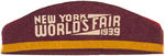 "NEW YORK WORLD'S FAIR" 1939-1940 CAP LOT.