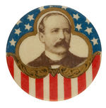 PARKER RARE AND GRAPHIC PORTRAIT BUTTON.