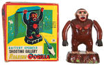 “BATTERY OPERATED SHOOTING GALLERY ROARING GORILLA.”