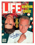 "THE COLOR OF MONEY" TOM CRUISE & PAUL NEWMAN SIGNED LIFE MAGAZINE.