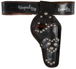 "HOPALONG CASSIDY" SINGLE HOLSTER WITH BELT.