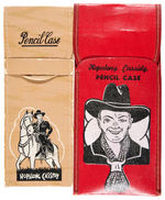 "HOPALONG CASSIDY" FOUR PIECE PENCIL CASE LOT.