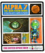 “THE OUTER SPACE MEN BY COLORFORMS – ALPHA 7 THE MAN FROM MARS” CARDED ACTION FIGURE.