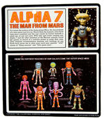 “THE OUTER SPACE MEN BY COLORFORMS – ALPHA 7 THE MAN FROM MARS” CARDED ACTION FIGURE.