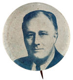 ROOSEVELT LARGE PORTRAIT BUTTON UNLISTED IN HAKE.