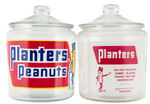 “PLANTER’S PEANUTS” COUNTER DISPLAY JAR PAIR.