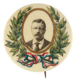 THEODORE ROOSEVELT RARE PORTRAIT BUTTON.