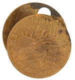 THEODORE ROOSEVELT BRASS 1912 CIGAR CUTTER.