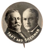 "TAFT AND SHERMAN" 1908 JUGATE.