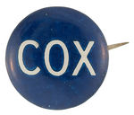 "COX" 1920 NAME BUTTON.