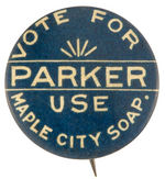 SCARCE PARKER 1904 WITH ADVERTISING UNLISTED IN HAKE.