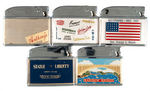 TRAVEL/TOURISM GROUP OF ELEVEN PROMO LIGHTERS.