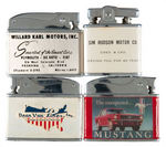 AUTOMOTIVE RELATED GROUP OF SEVEN PROMO LIGHTERS.