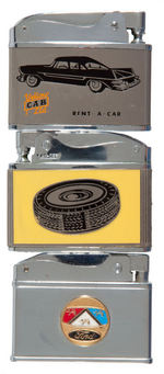 AUTOMOTIVE RELATED GROUP OF SEVEN PROMO LIGHTERS.