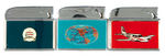 AIR AND SEA TRANSPORTATION GROUP OF SIX PROMO LIGHTERS.