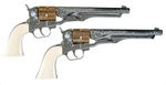 “HUBLEY COLT.45” DOUBLE CAP GUN AND HOLSTER SET.