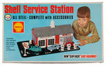 "SHELL SERVICE STATION" BOXED PLAYSET.
