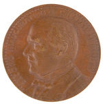 McKINLEY 1900 BEAUTIFUL BRONZE OFFICIAL INAUGURAL MEDAL.