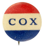 "COX" 1920 NAME BUTTON.