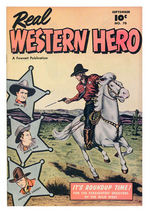 "REAL WESTERN HERO" HOPALONG CASSIDY/TOM MIX/MONTE HALE COMIC.