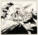 "LONE RANGER" #72 ORIGINAL DELL COMIC BOOK PAGE ART BY TOM GILL.