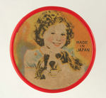 SHIRLEY WITH DOG 1930s POCKET MIRROR.