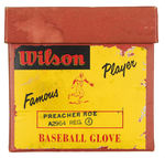 BROOKLYN DODGER'S PITCHER PREACHER ROE "WILSON BASEBALL GLOVE" BOX.