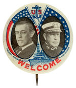 "PRESIDENT WOODROW WILSON/ADMIRAL HUGH RODMAN/WELCOME" JUGATE C. 1919.