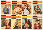 TV WESTERNS TOPPS GUM CARD SET.