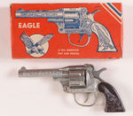 "EAGLE/A SIX SHOOTER CAP PISTOL" W/ORIGINAL BOX.