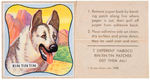 RIN TIN TIN SHREDDED WHEAT PREMIUM INSIGNIA PATCH/STICKER SET.