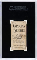 1909-11 CAROLINA BRIGHTS T206 CHRISTY MATHEWSON DARK CAP SGC 10 POOR 1.