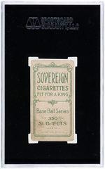 1910 SOVEREIGN CIGARETTES T206 TRIS SPEAKER SGC 30 GOOD 2.