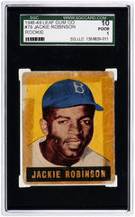 1948-49 LEAF GUM CO. JACKIE ROBINSON ROOKIE CARD SGC 10 POOR 1.