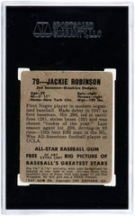 1948-49 LEAF GUM CO. JACKIE ROBINSON ROOKIE CARD SGC 10 POOR 1.