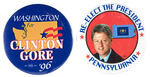 CLINTON 1996 TWO COMPLETE SETS OF STATES BUTTONS.