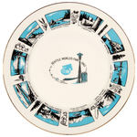 SEATTLE WORLD'S FAIR 1962 PLATES/TRAY NINE PIECE LOT.