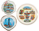 SEATTLE WORLD'S FAIR 1962 PLATES/TRAY NINE PIECE LOT.