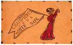 “CHAMPIONS 1906 WHITE SOX” LEATHER POSTCARD.