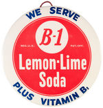 "B-1 LEMON-LIME SODA" STORE DISPLAY 3 PC. LOT.