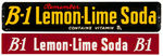 "B-1 LEMON-LIME SODA" STORE DISPLAY 3 PC. LOT.